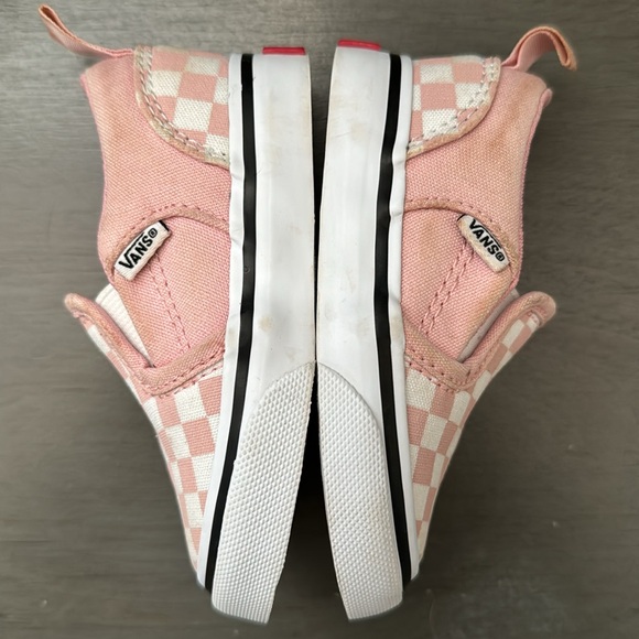 VANS Slip On Infant Baby Toddler Pink Checkered - Size 4 - Picture 7 of 7
